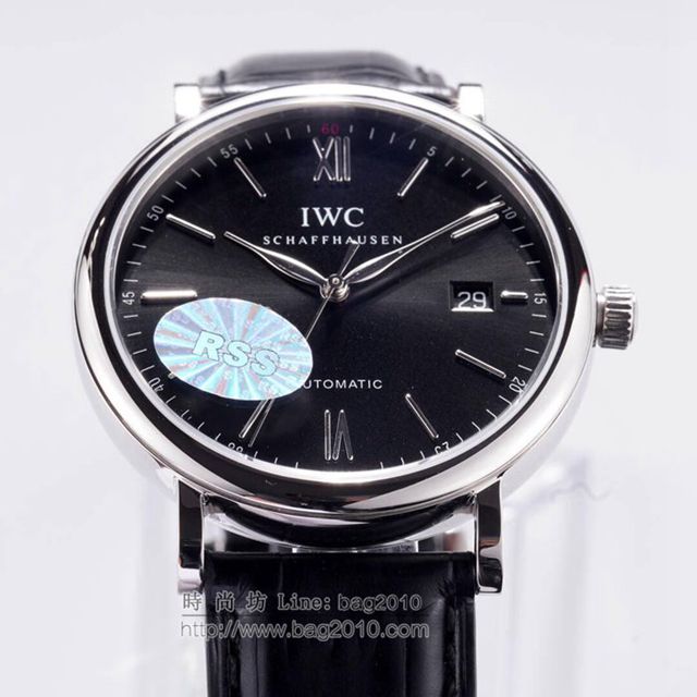 IWC手錶RSS匠心之作 日曆字體顯示 全自動機械男表 簡約款萬國表 萬國高端男士腕表  hds1508